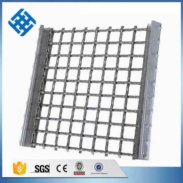 Stainless Steel square Hole crimped wire mining screen mesh